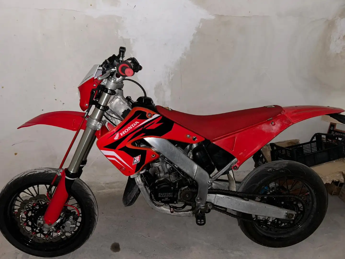 Honda CR 125 motard/enduro Roşu - 1