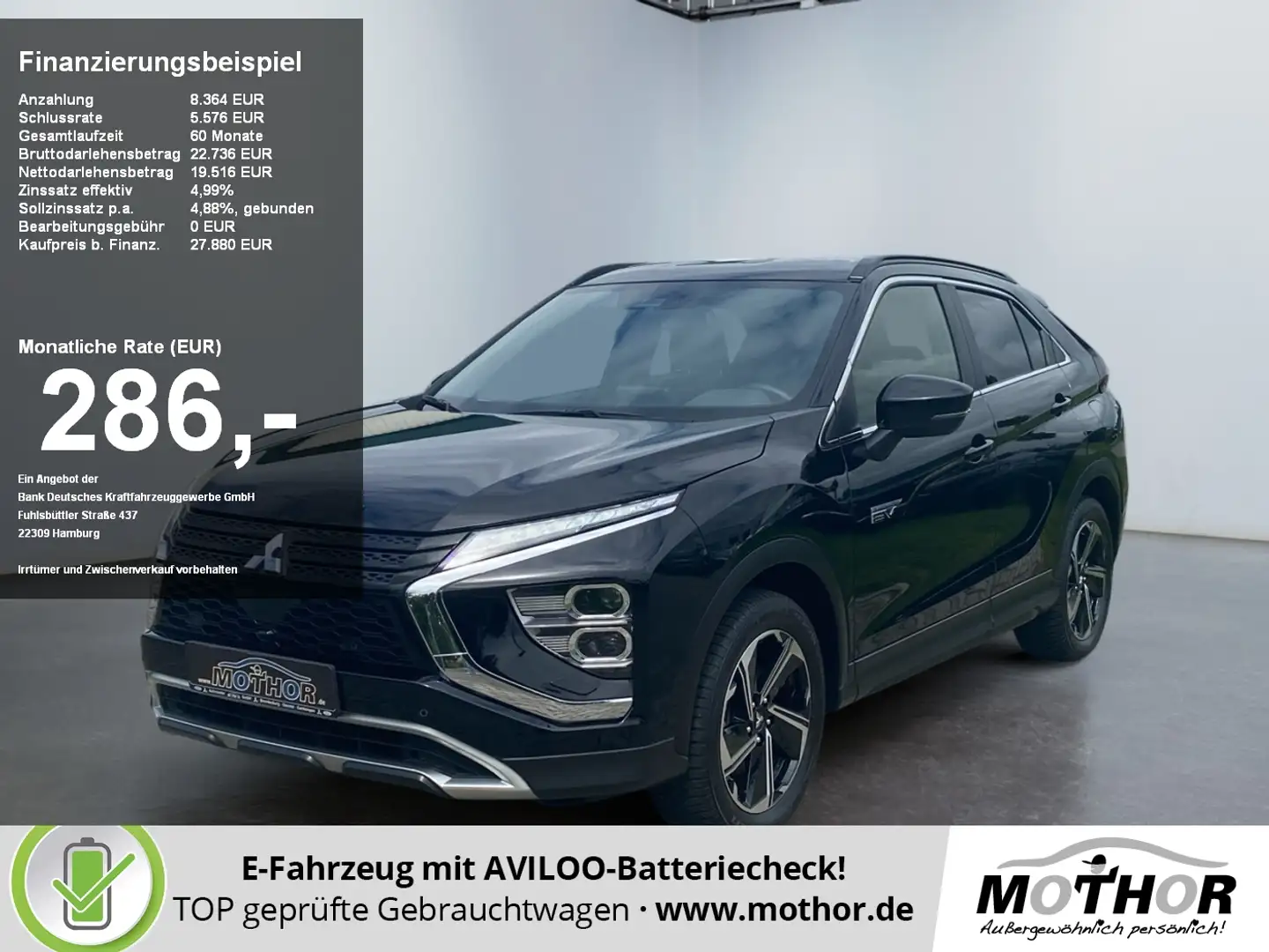 Mitsubishi Eclipse Cross Plus 2.4 MIVEC PHEV TEMP NAVI PDC Negru - 1