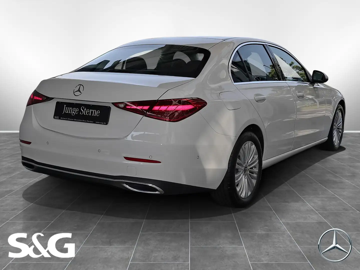 Mercedes-Benz C 180 AHK+KAMERA+CARPLAY+LED+MBUX+SPURHALTE+17" Weiß - 2