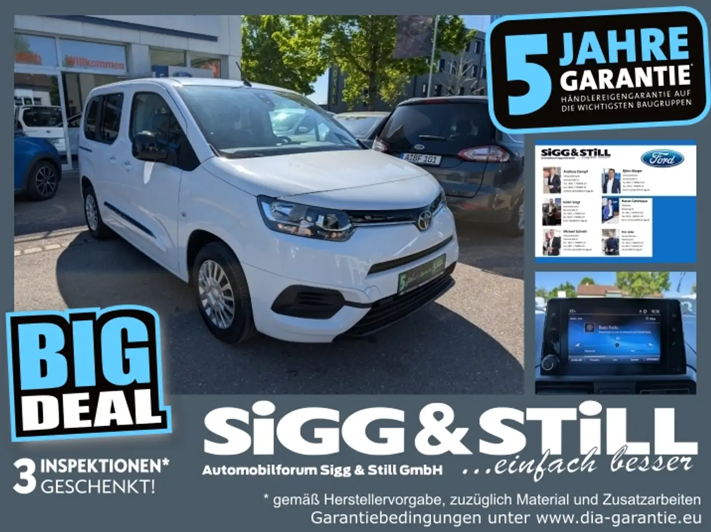 Toyota Proace City Verso 1.2 L1 Shuttle *SPUR-ASS*TEMP* bijela - 1