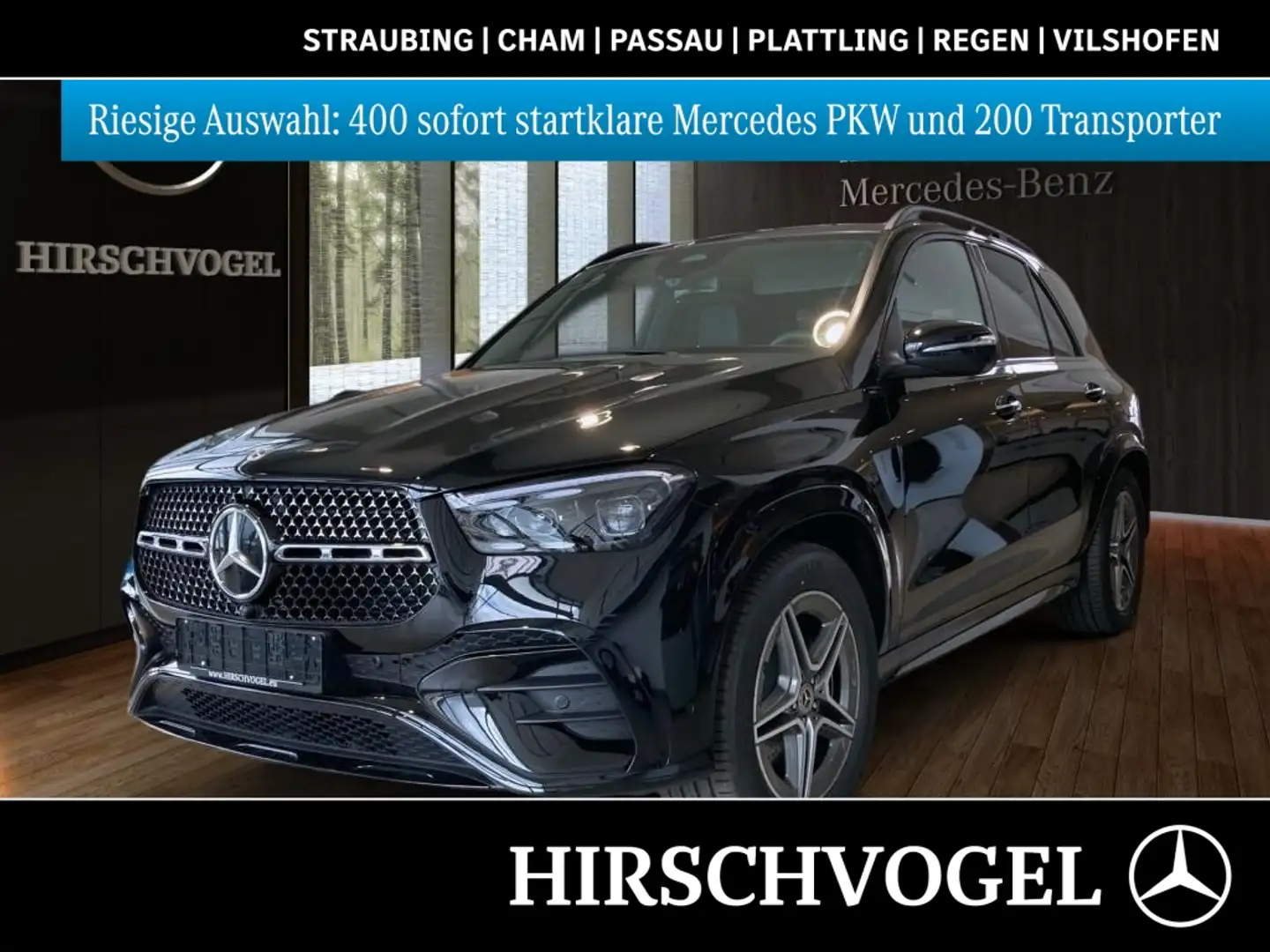 Mercedes-Benz GLE 350 de 4M AMG-Line+AIRMATIC+DISTRON+AHK+Pano Negru - 1