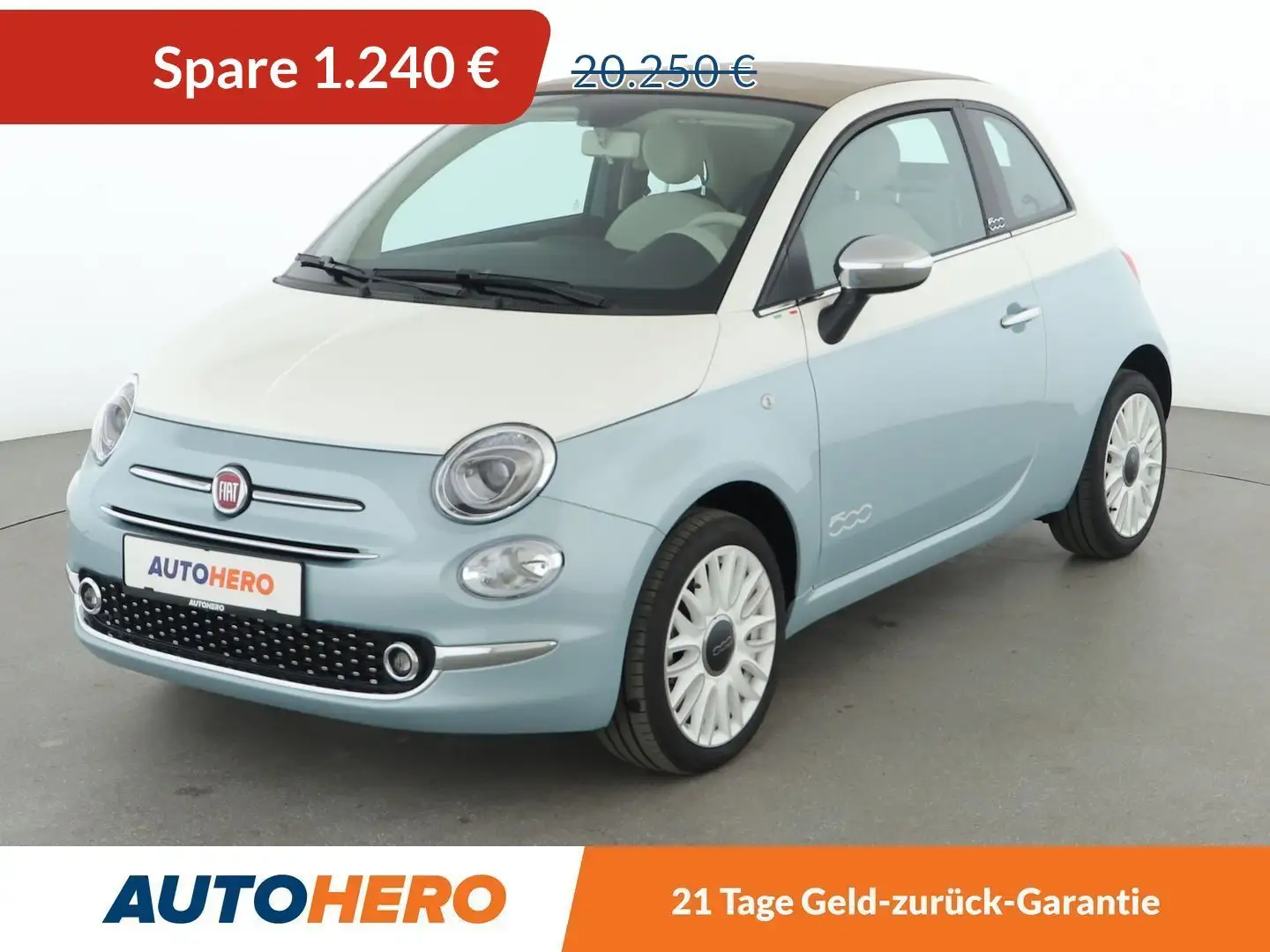 Fiat 500C 1.0 Mild-Hybrid Collezione 1957 *TEMPO*PDC*ALU* Vert - 1