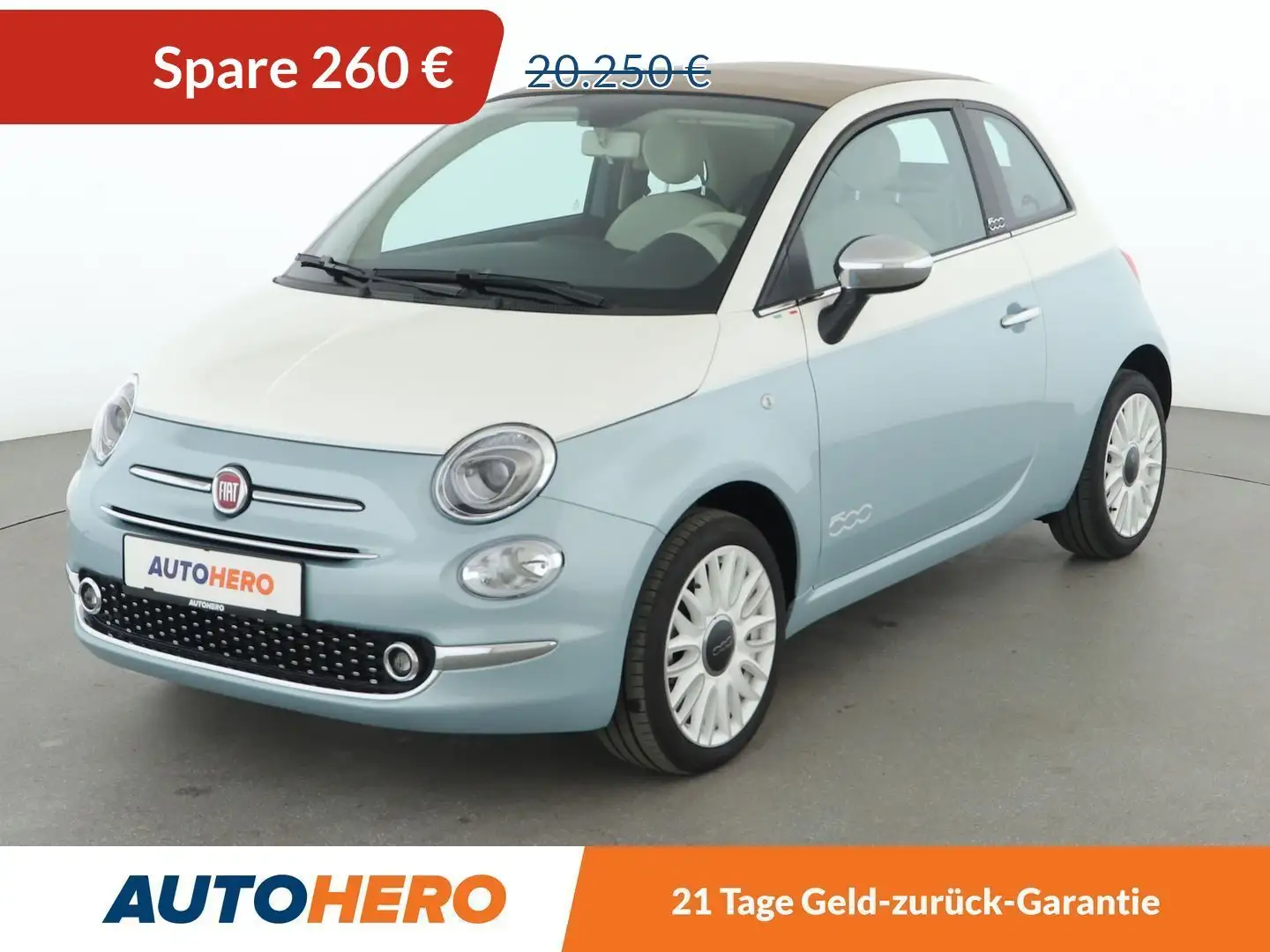 Fiat 500C 1.0 Mild-Hybrid Collezione 1957 *TEMPO*PDC*ALU* Grün - 1