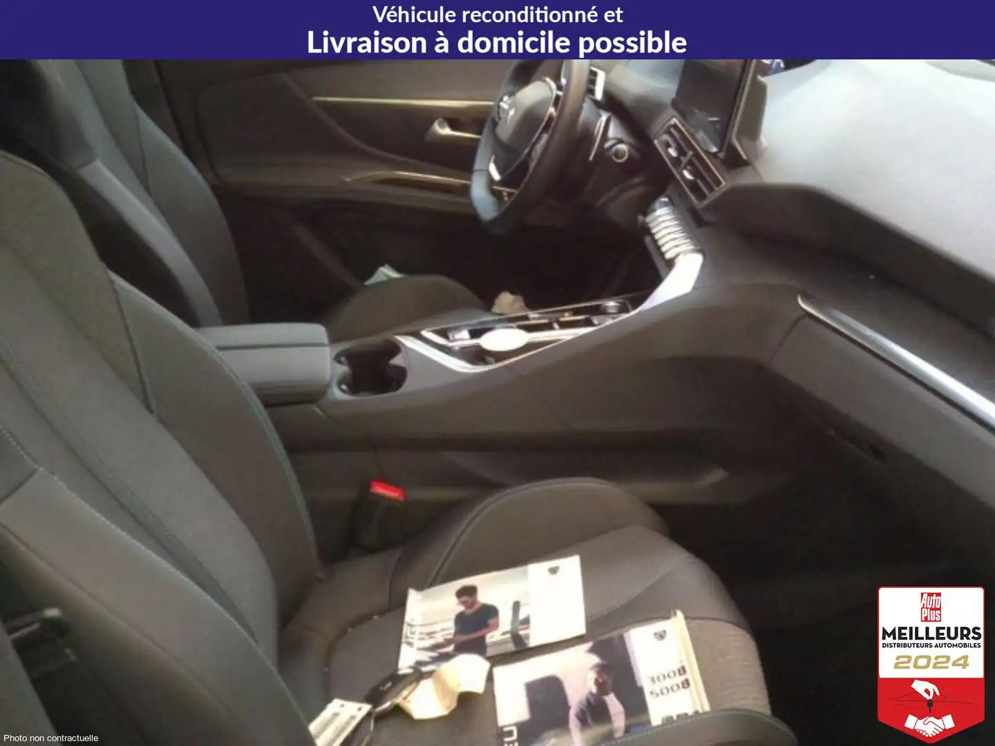 Peugeot 3008 Hybrid 136 e-DCS6 Allure Pack +PDC AV Blau - 2