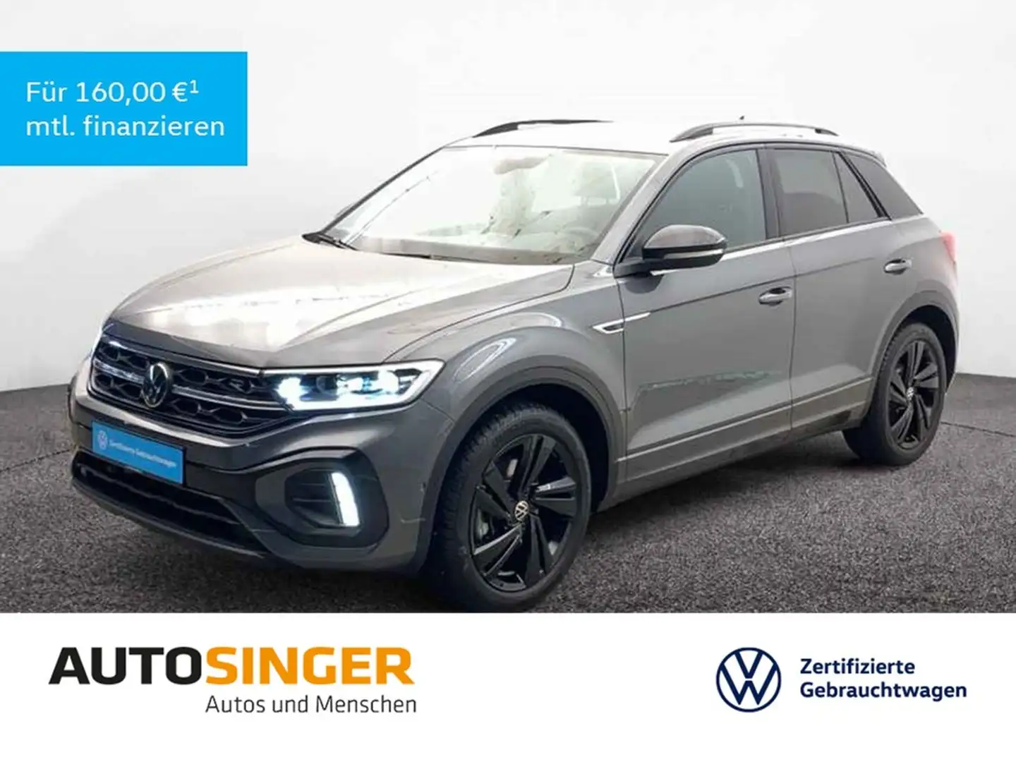 Volkswagen T-Roc R-Line 2.0 TSI DSG 4M *AHK*LED*ACC*NAVI* Grau - 1
