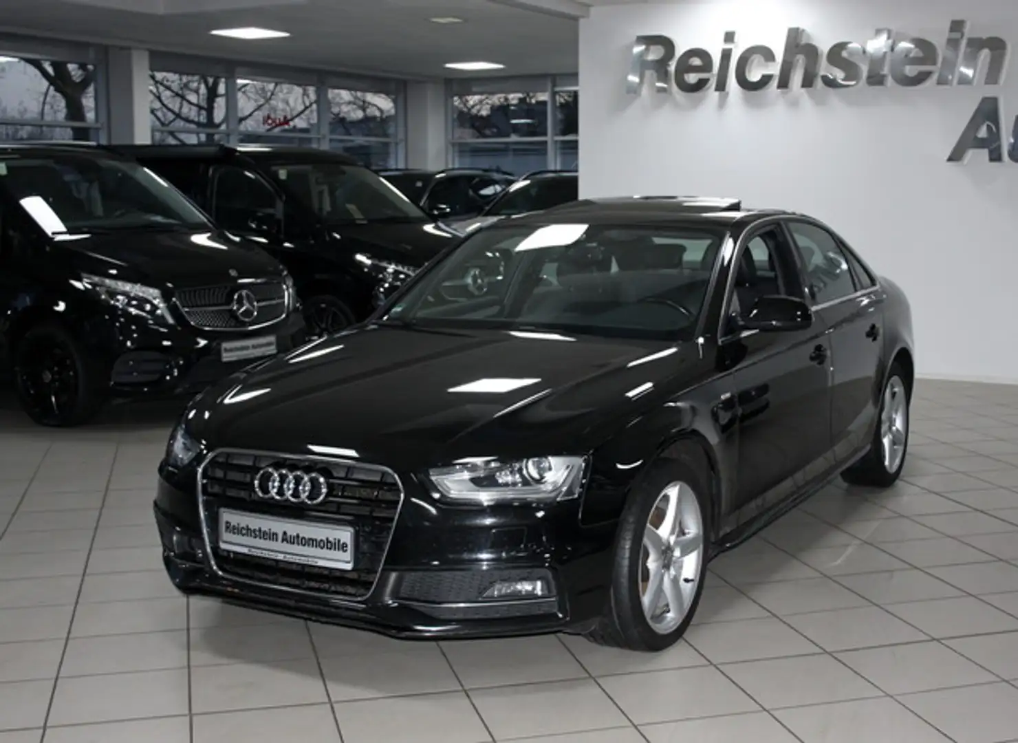 Audi A4 2.0 S-LINE 2. BESITZ ACC SCHIEBE XENON EURO 6 Schwarz - 2