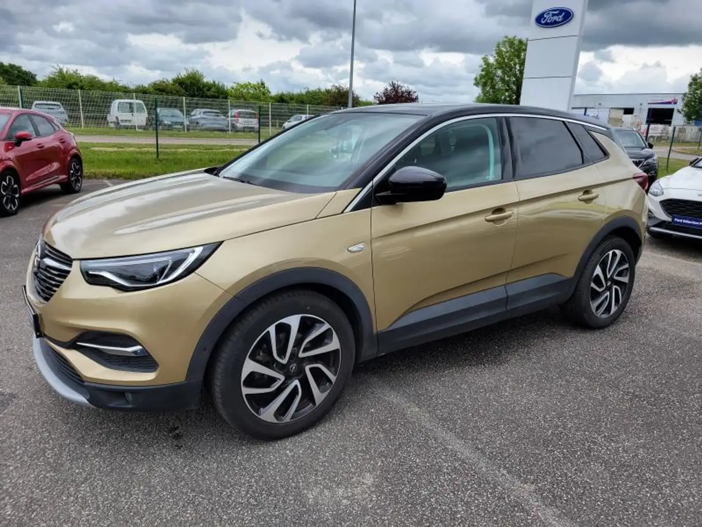 Opel Grandland X 1.2 Turbo 130ch Ultimate BVA Gris - 2