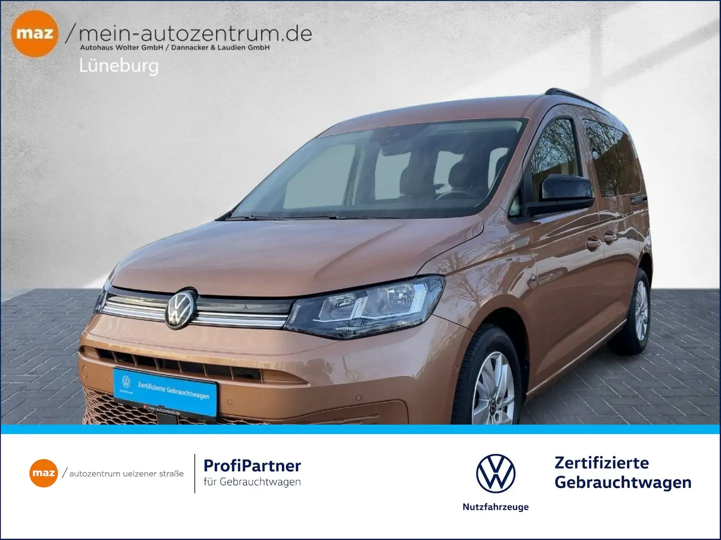 Volkswagen Caddy Life 2,0 TDI Alu Kamera Klima DAB+ uvm Brown - 1