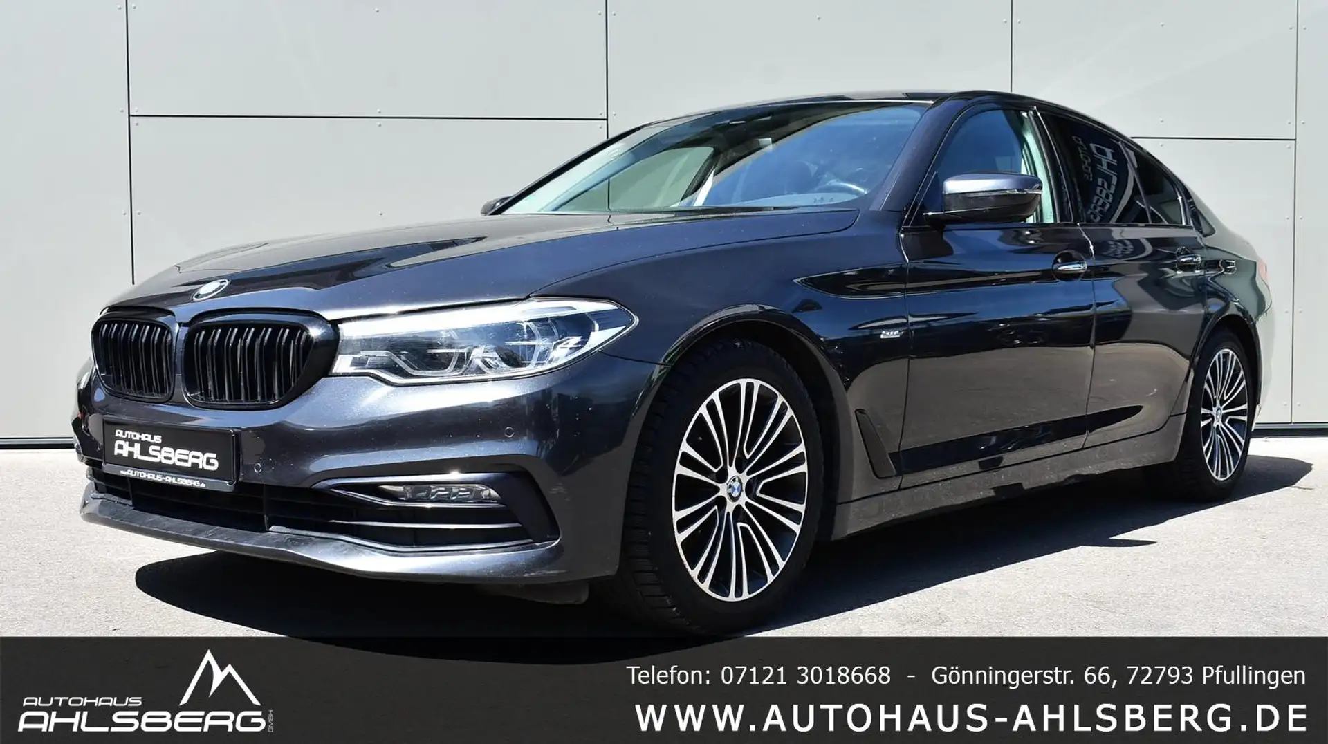 BMW 520 D SPORT LINE/SHADOW/ TEMPO./H-K/PDC/LEDER/MEMORY/ Gris - 1