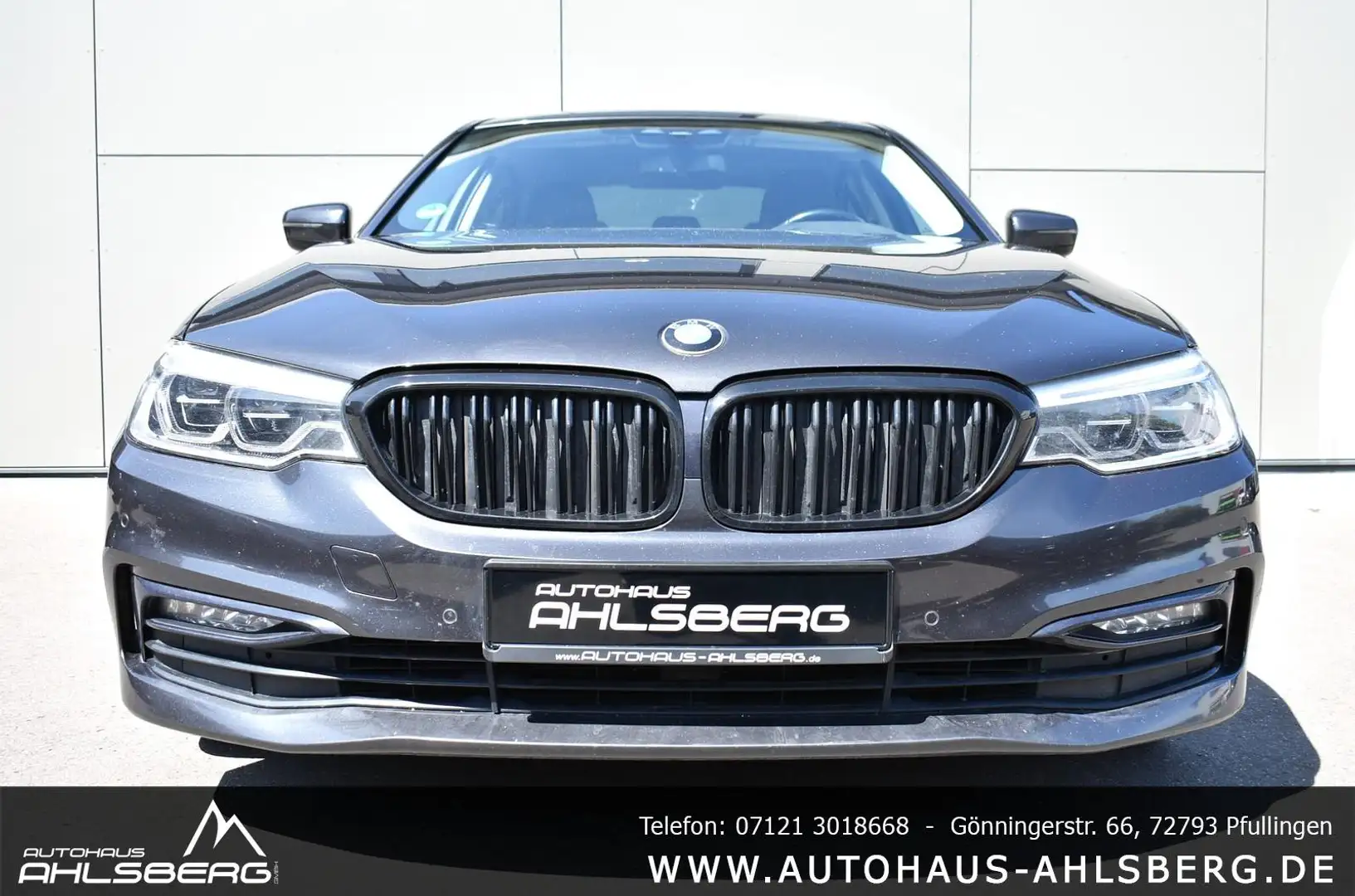 BMW 520 D SPORT LINE/SHADOW/ TEMPO./H-K/PDC/LEDER/MEMORY/ Gris - 2