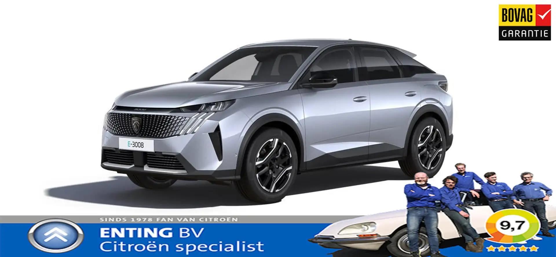 Peugeot 3008 1.2 Hybrid 145 ALLURE E-DSC-6 ADAPTIVE CRUISE AGR+ Grijs - 1
