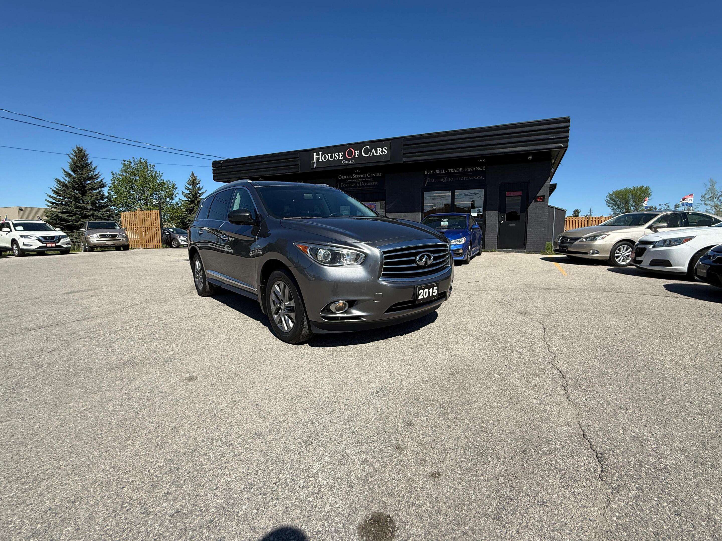 2015 Infiniti QX60 AWD-7psgr-Sunroof-Leather-backup Cam-BT-HeatSeats