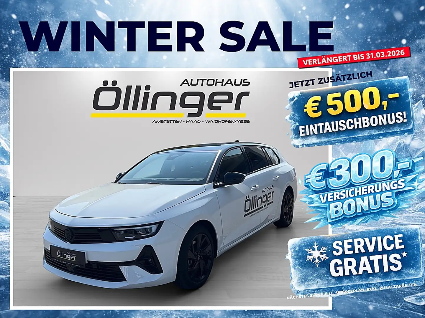 Opel Astra ST 1,5 CDTI GS Aut. + Tech Paket Head Up uvm! Weiß - 1