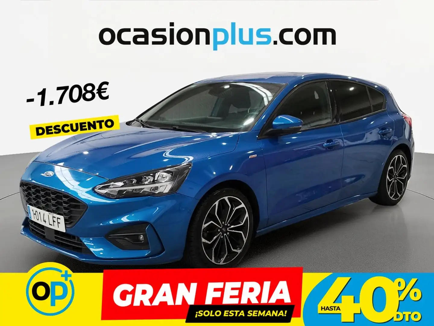 Ford Focus 1.0 Ecoboost ST Line 125 Azul - 1