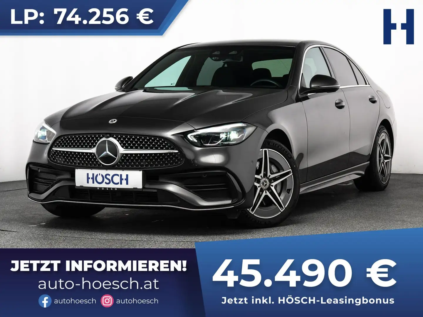Mercedes-Benz C 300 de PHEV AMG AHK ASSISTENZ TOP-DEAL -39 Grigio - 1