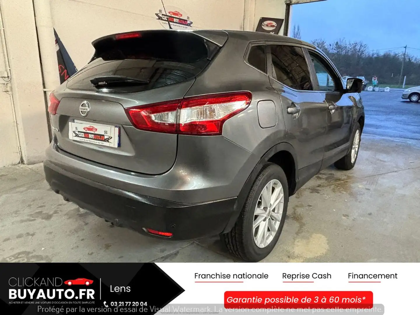 Nissan Qashqai 1.6 DCI 130 cv N-Connecta BVA // CAMERA DE RECUL / BLUETOOTH / GPS Gris - 2