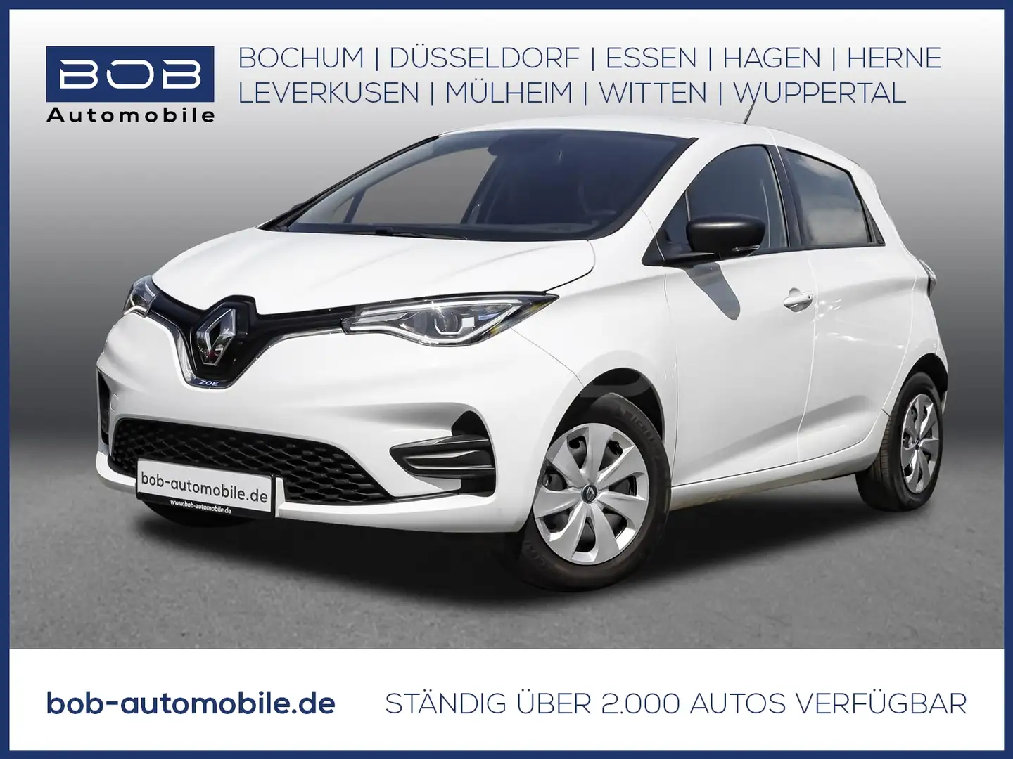 Renault ZOE LIFE Batteriemiete R110 Z.E. 40 SHZ KLIMA BT Weiß - 1