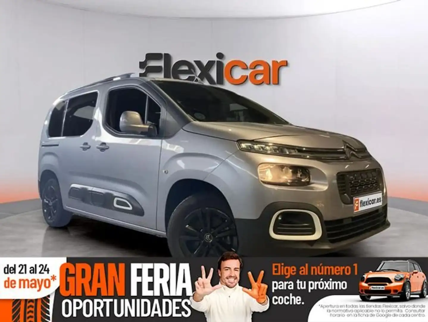 Citroen Berlingo Talla M BlueHDi 100 S&S 100 AÑOS Gris - 1