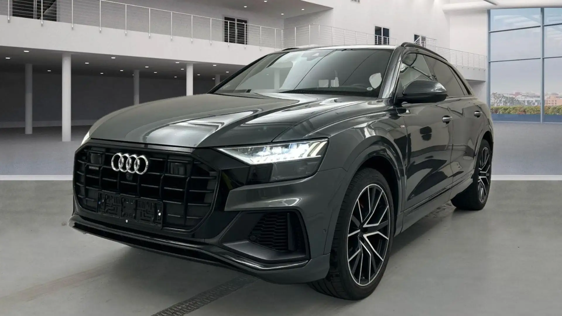 Audi Q8 50 TDI quattro 3x S-Line PANO-MATRIX-VOLL-360 Grigio - 2