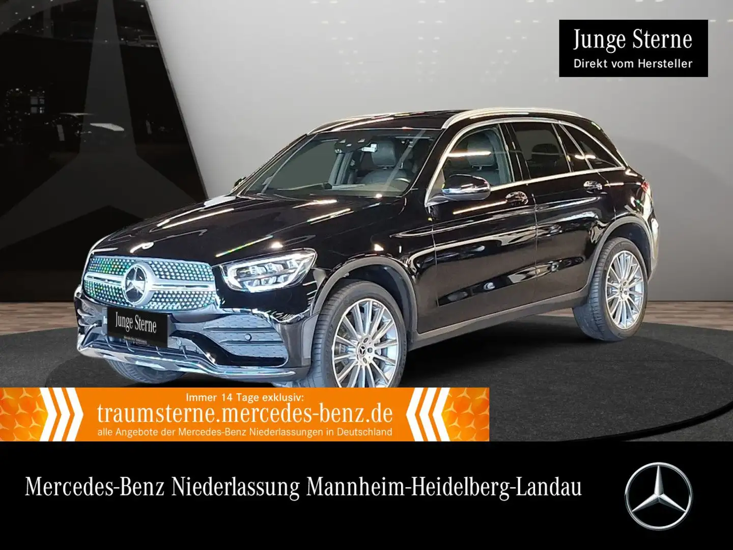 Mercedes-Benz GLC 300 e 4M AMG+AHK+LED+FAHRASS+KAMERA+KEYLESS+9G Schwarz - 1
