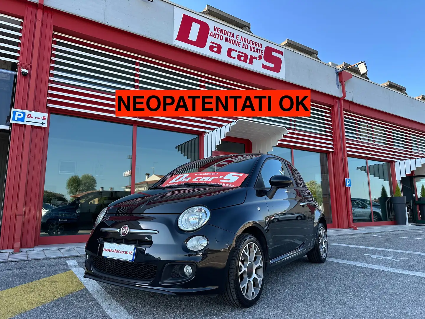 Fiat 500 1.3 mjt 16v S 95cv my14, NEOPATENTATI OK! Zwart - 1