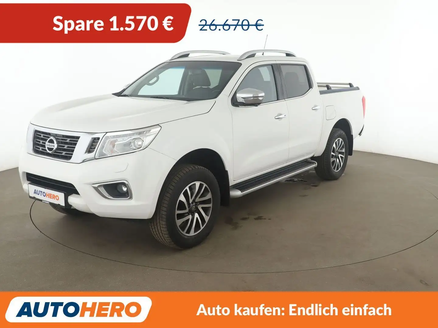 Nissan NP300 2.3 dCi Tekna Double Cab 4x4 Aut.*CAM*NAVI*TEMPO* Blanco - 1