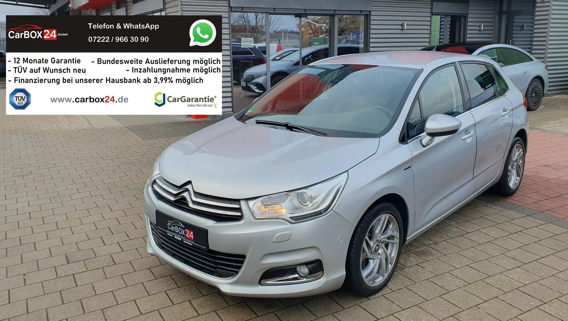 Citroen C4 Exclusive. aus 1. Hand, 8fach bereift, Garagenauto Grau - 1