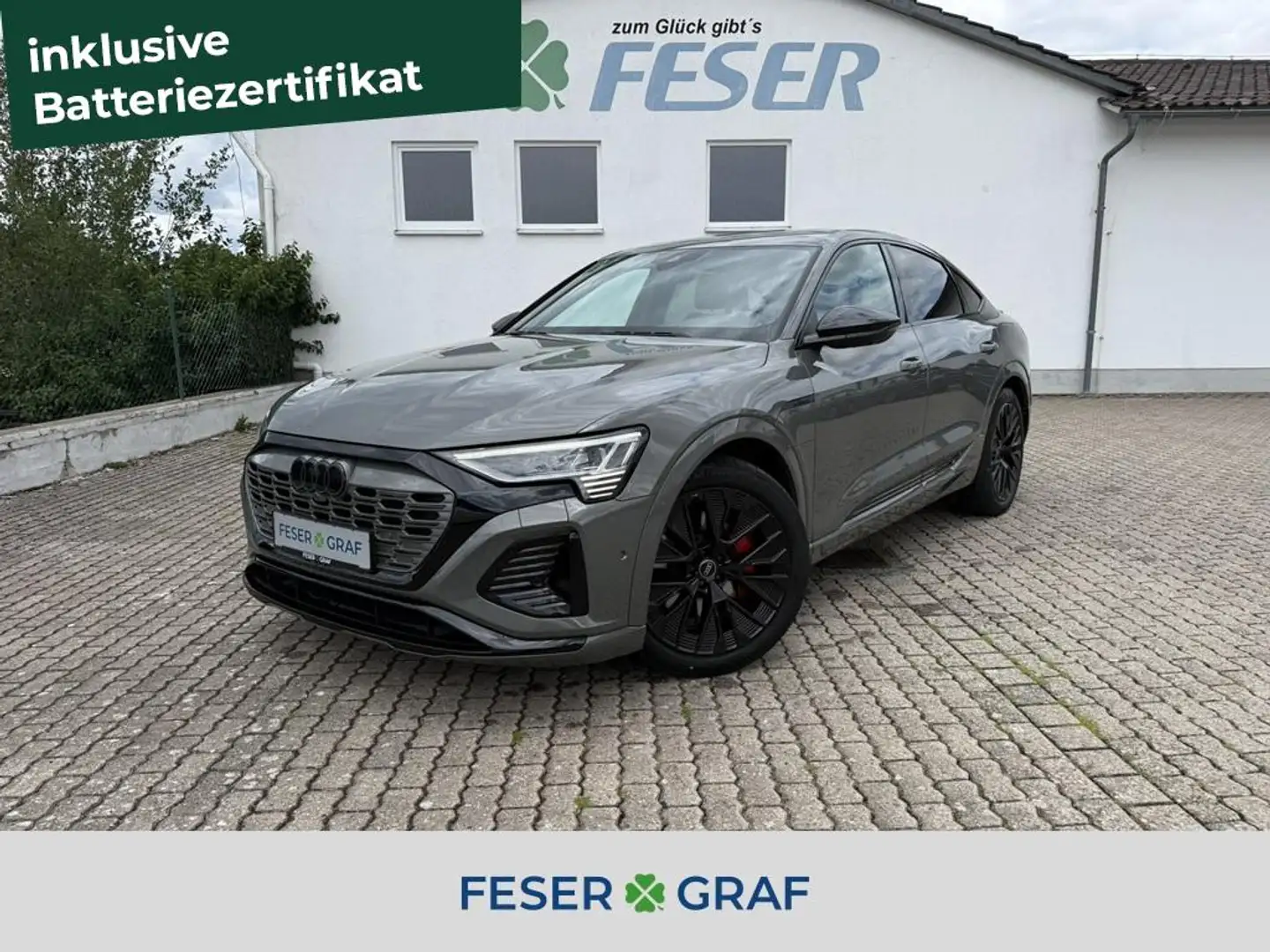 Audi Q8 e-tron Spb. e-tron S line 55 qu. ACC AHK MATRIX PANO Grau - 1