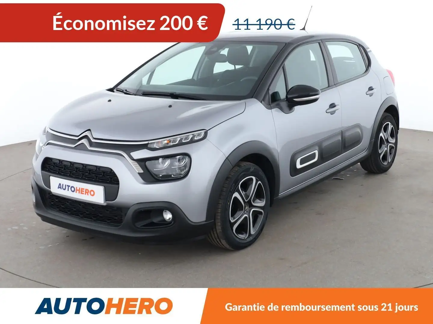 Citroen C3 1.5 Blue-HDi Feel Pack BV6 Gris - 1