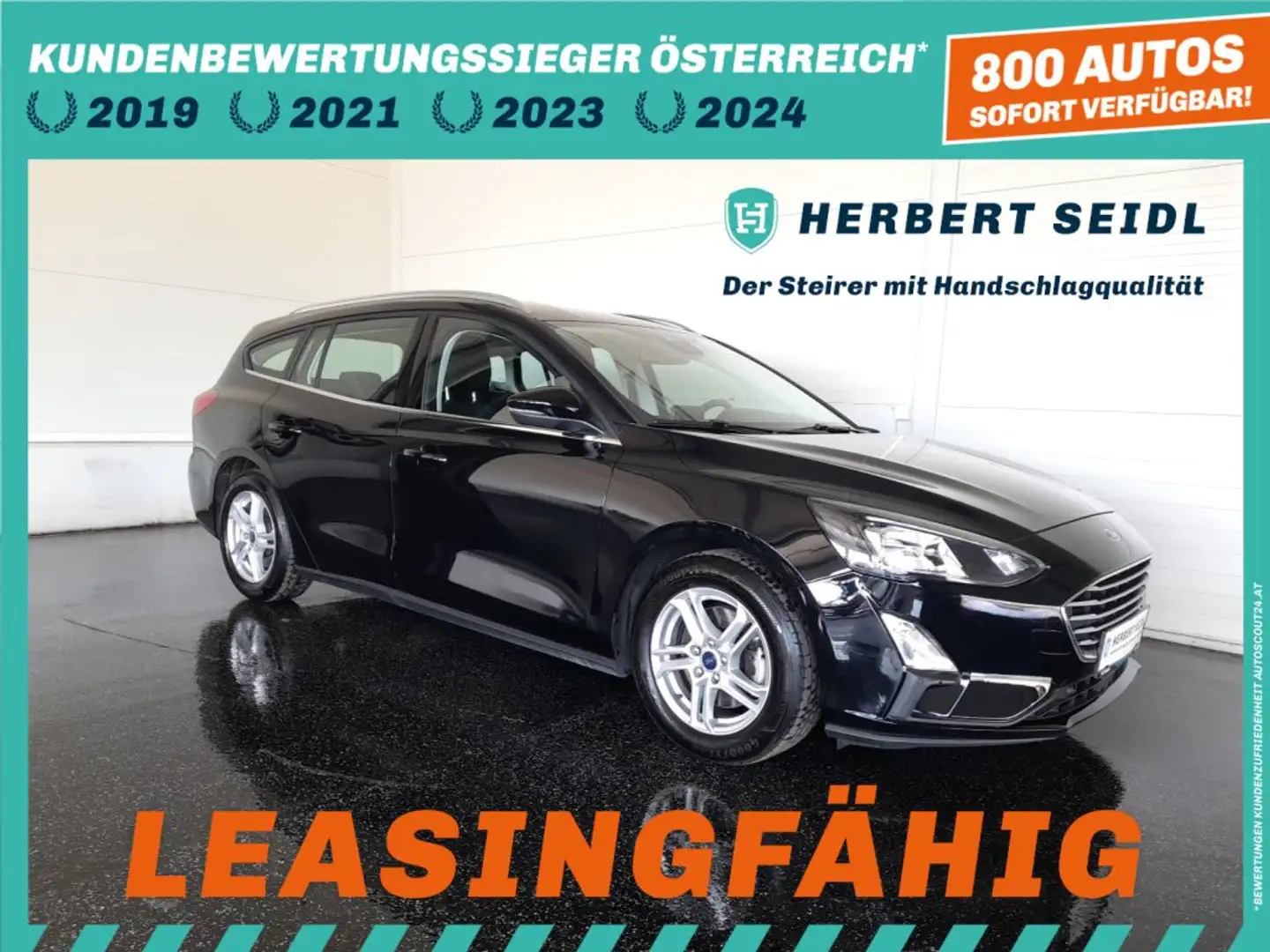 Ford Focus Turnier 1,5 EcoBlue Aut. *LED / NAVI / TEMPOMAT / SITZHZG / SPURHALTEASSIST* Schwarz - 1