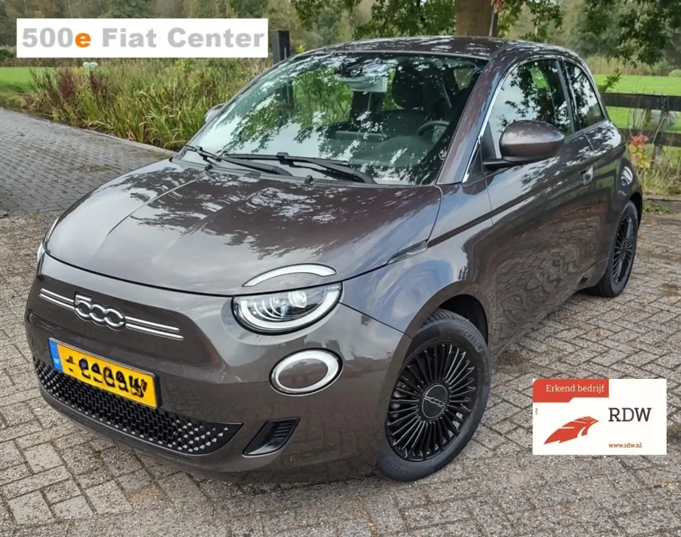 Fiat 500 E-42KW -Nu met 2000 Voordeel Korting !! Bruin - 1