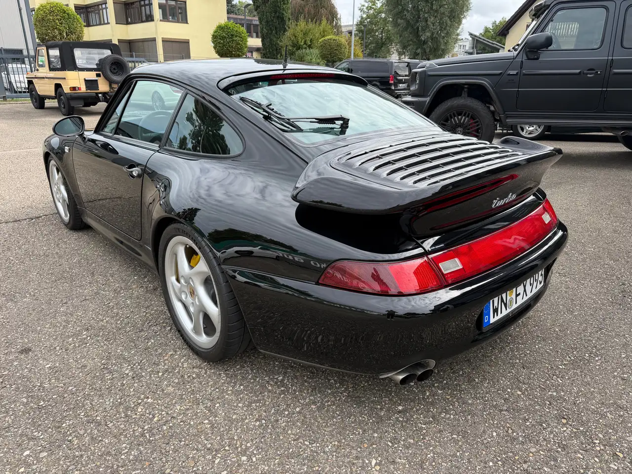 Porsche 993 911/ 993 Turbo*C00 WLS2 COC: 911Turbo S*BRD MJ98 Unfallfrei KW Gewinde schwarz uni, foto 3