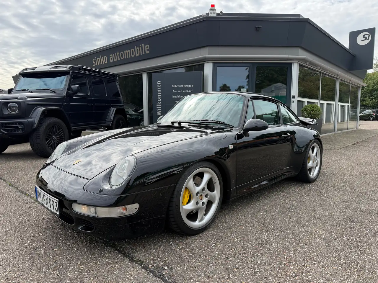 Porsche 993 911/ 993 Turbo*C00 WLS2 COC: 911Turbo S*BRD MJ98 Unfallfrei KW Gewinde schwarz uni, foto 1
