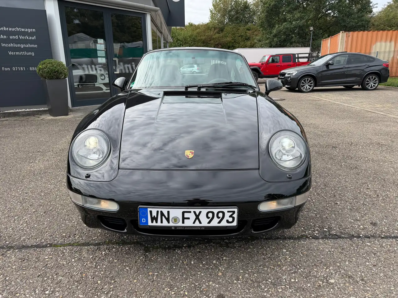 Porsche 993 911/ 993 Turbo*C00 WLS2 COC: 911Turbo S*BRD MJ98 Unfallfrei KW Gewinde schwarz uni, foto 7