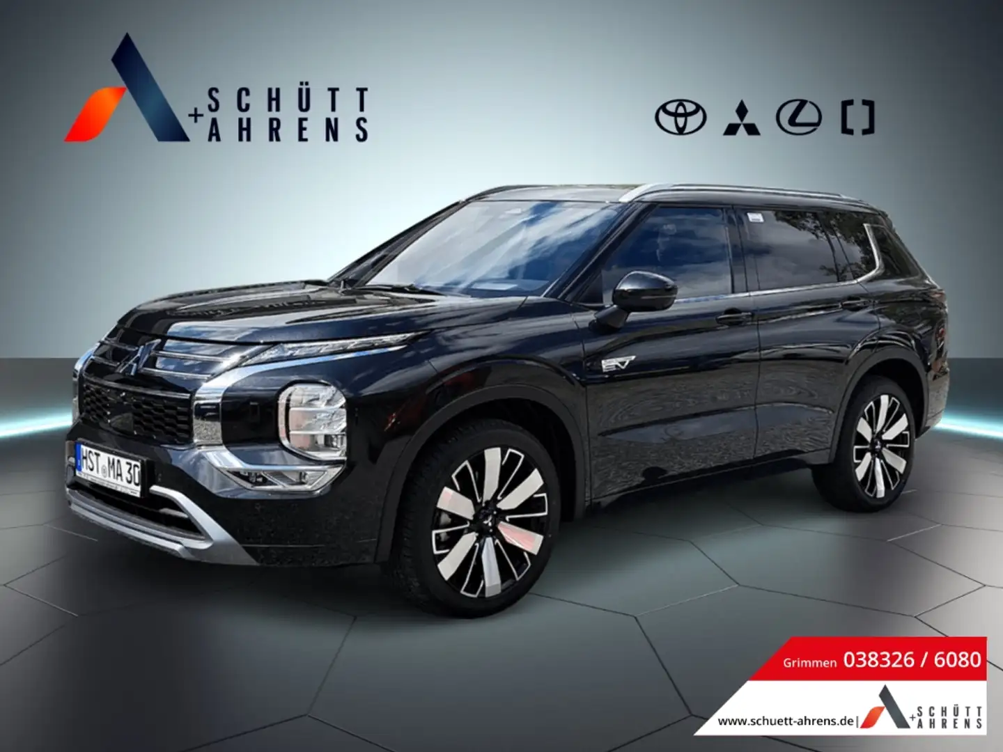 Mitsubishi Outlander Plug - in Top StandHz LED LEDER Assi PDCv+h NAV Noir - 1