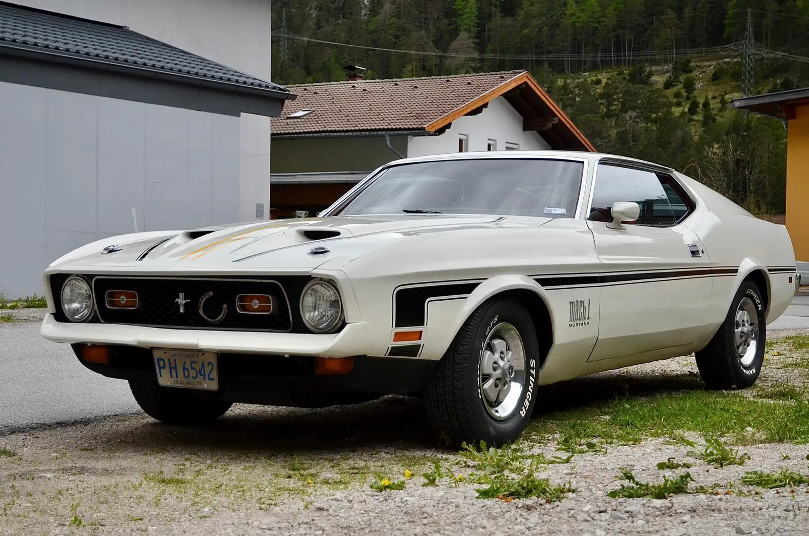Ford Mustang MACH 1   V8 Weiß - 1
