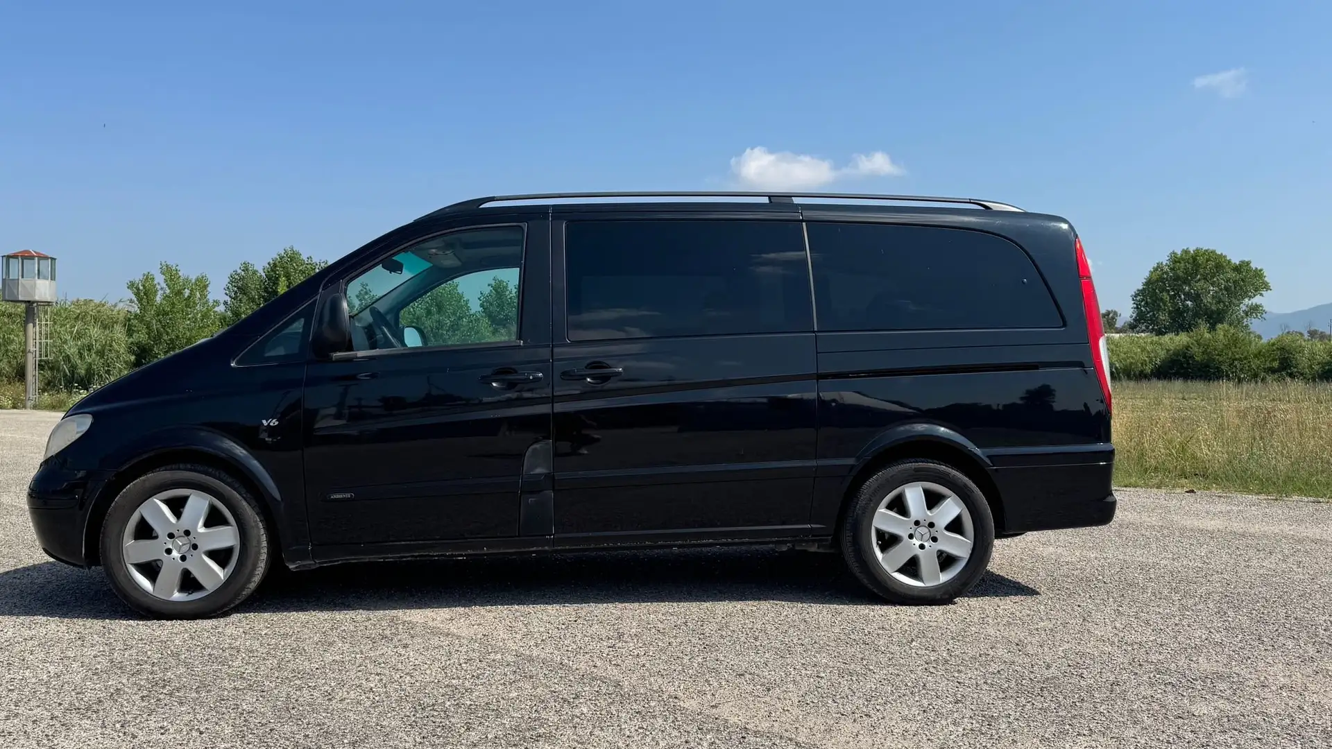 Mercedes-Benz Viano Viano 3.0 cdi V6 Ambiente Narnia L auto Nero - 2