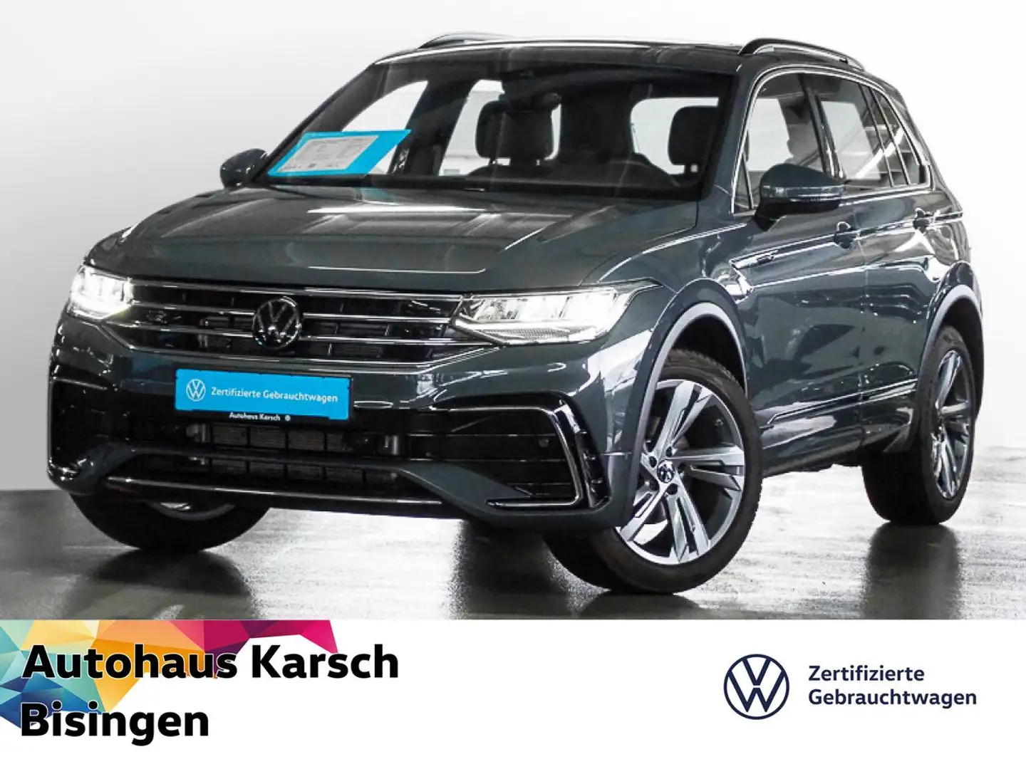 Volkswagen Tiguan 2.0 TDI DSG R-Line AHK, NAVI, KAMERA, LED Grau - 1