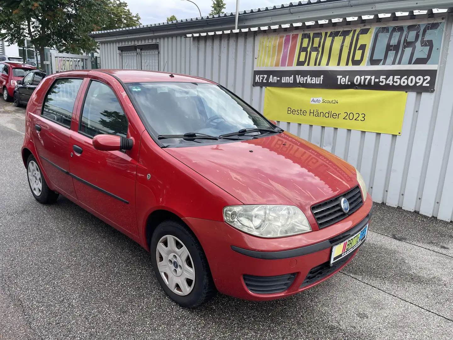 Fiat Punto 1.2 16V Dynamic*TÜV NEU* Klima* 4 Türen Rot - 1