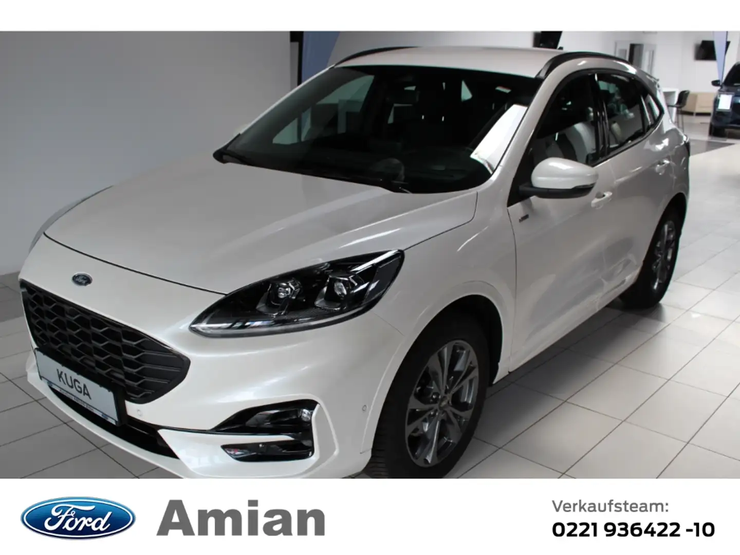 Ford Kuga ST-Line 1.5 EcoBoost EU6d HUD AHK-abnehmbar Navi d Weiß - 1
