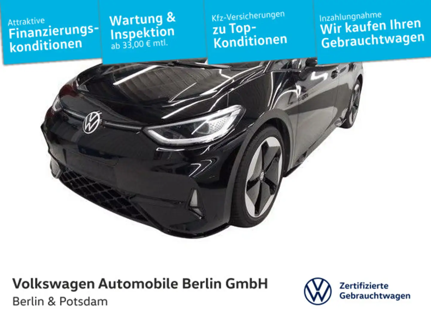 Volkswagen ID.3 GTX P-DACH NAVI W-Pumpe MASSAGE H&K Schwarz - 1