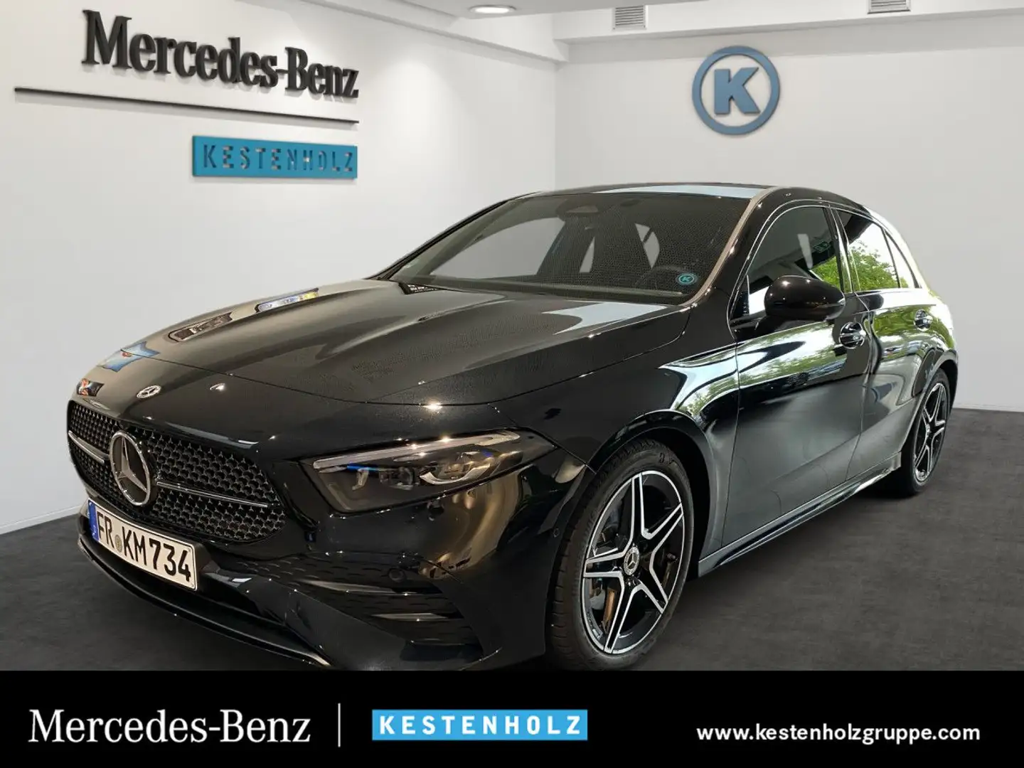 Mercedes-Benz A 200 AMG+NIGHT+KEYLESS+MULTI+360°+DISTR+PARK Schwarz - 1