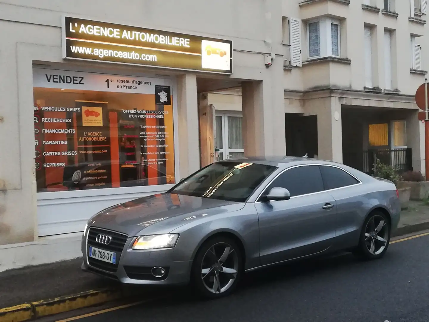 Audi A5 2.7 V6 TDI 190ch Ambition Luxe Multitronic carnet Gris - 1