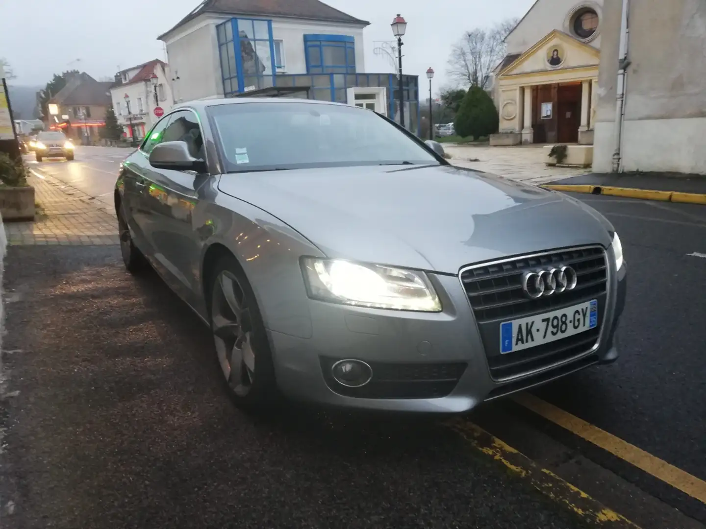 Audi A5 2.7 V6 TDI 190ch Ambition Luxe Multitronic carnet Gris - 2