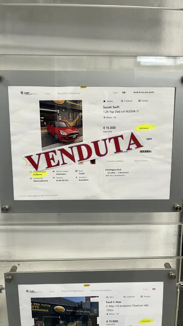 Suzuki Swift 1.2h Top 2wd cvt NUOVA !!! Rosso - 1