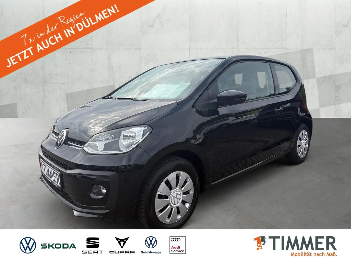 Volkswagen up! 1.0 MOVE *SHZ *RKAM *KLIMA *TEMPO *DAB+ * Schwarz - 1
