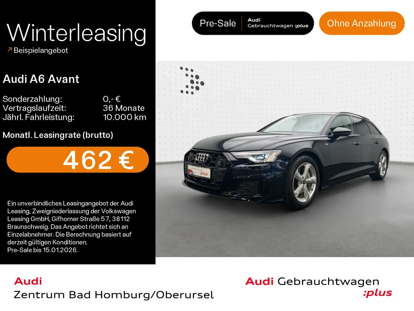Audi A6 Design 50 TDI quattro S line*Navi*Matri Blau - 1