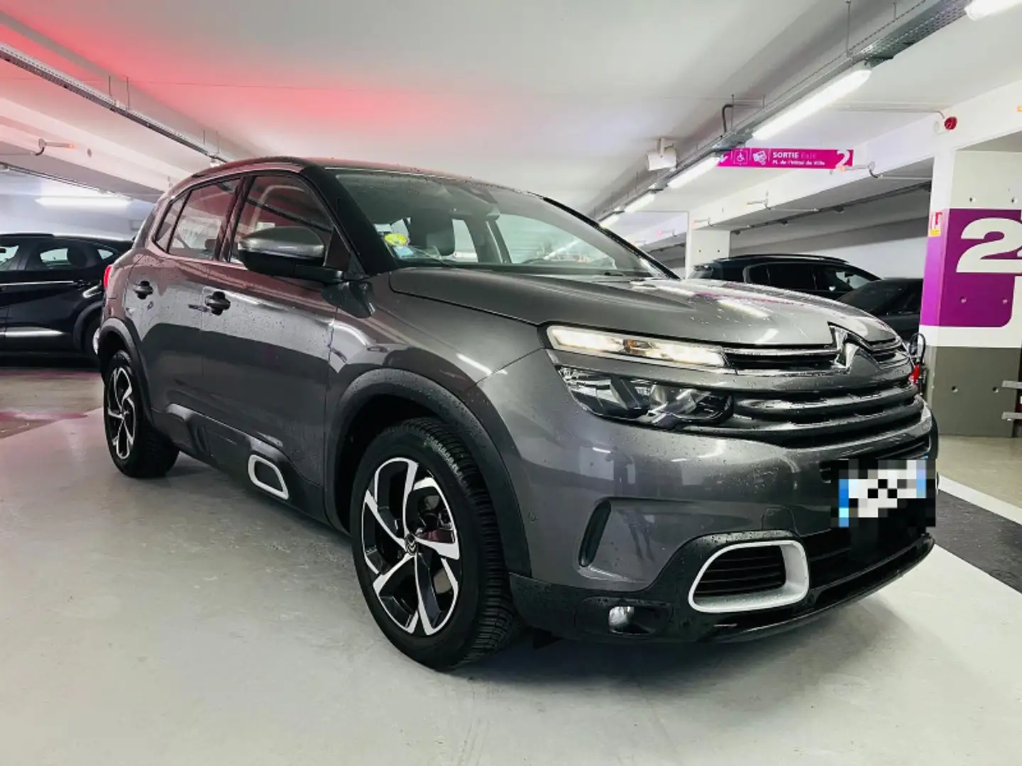 Citroen C5 Aircross BLUEHDI 130CH S\u0026S BUSINESS + EAT8 E6.D-TEMP ***ATTELAGE***ROUE DE SECOURS**** Grijs - 2