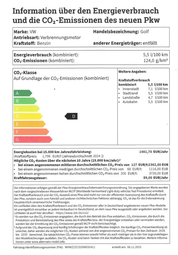 Volkswagen Golf 1.5 TSI Goal, Wi-Pa, Klima, ACC, LED, Sitzheizung Grau - 2