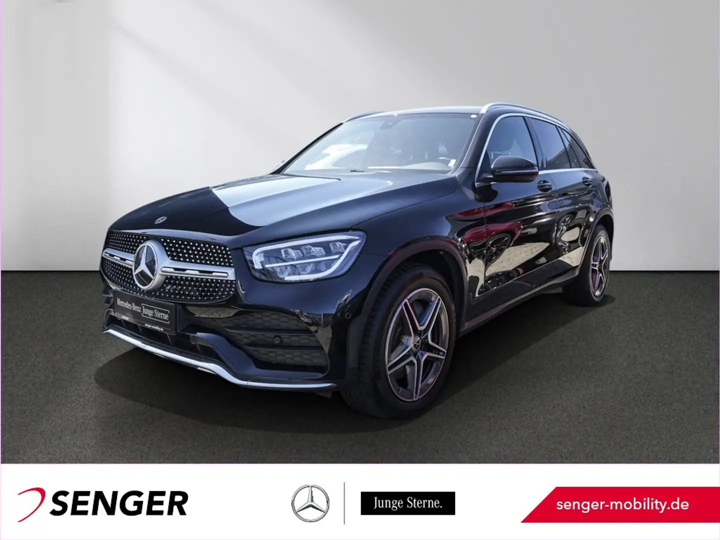 Mercedes-Benz GLC 200 4M AMG Rückfahrkamera Standhzg. LED AHK Noir - 1